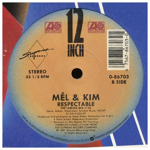 MEL & KIM - RESPECTABLE | 12" MAXI SINGLE USADO