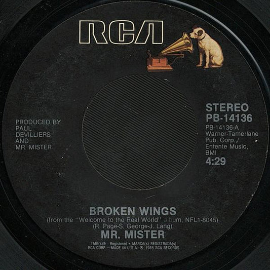 MR. MISTER - BROKEN WINGS | 7" SINGLE VINILO USADO
