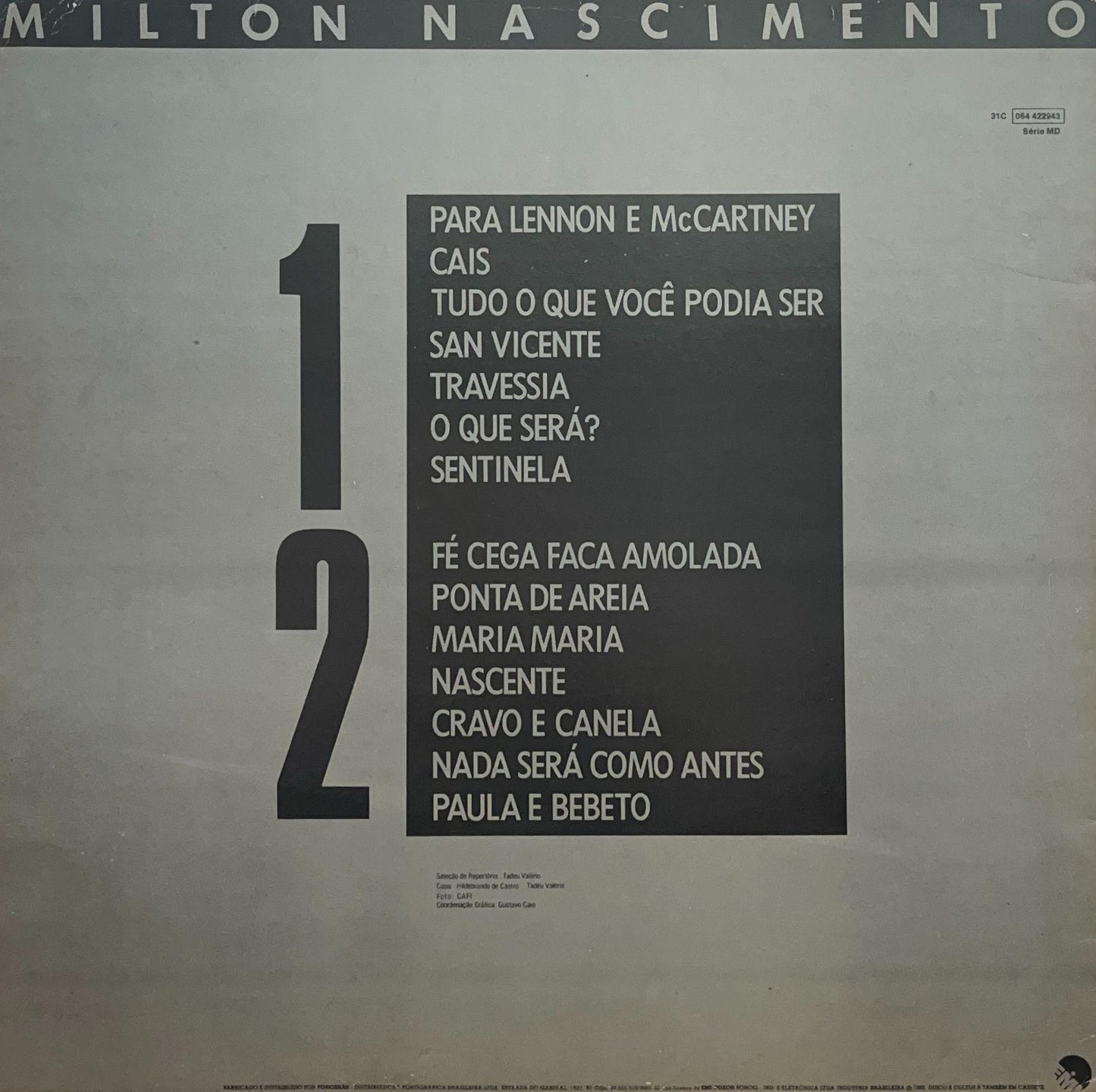MILTON NASCIMENTO - 14 GRANDES SUCESSOS | VINILO USADO