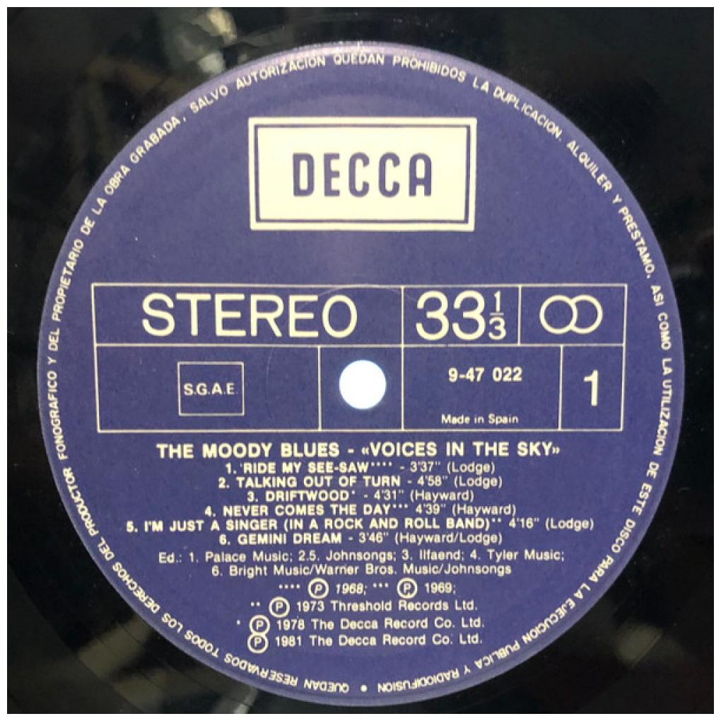 THE MOODY BLUES - VOICES IN THE SKY: THE BEST OF | VINILO USADO