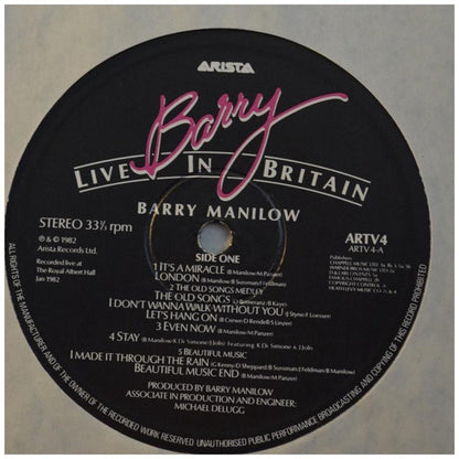 BARRY MANILOW - LIVE IN BRITAIN | VINILO USADO