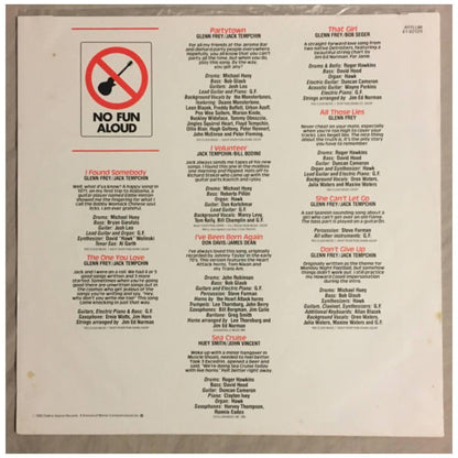 GLEN FREY - NO FUN ALOUD | VINILO