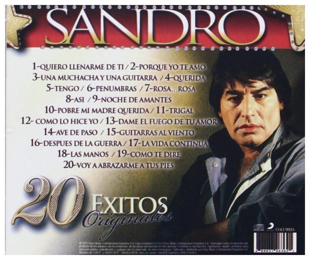 SANDRO - 20 EXITOS ORIGINALES | CD