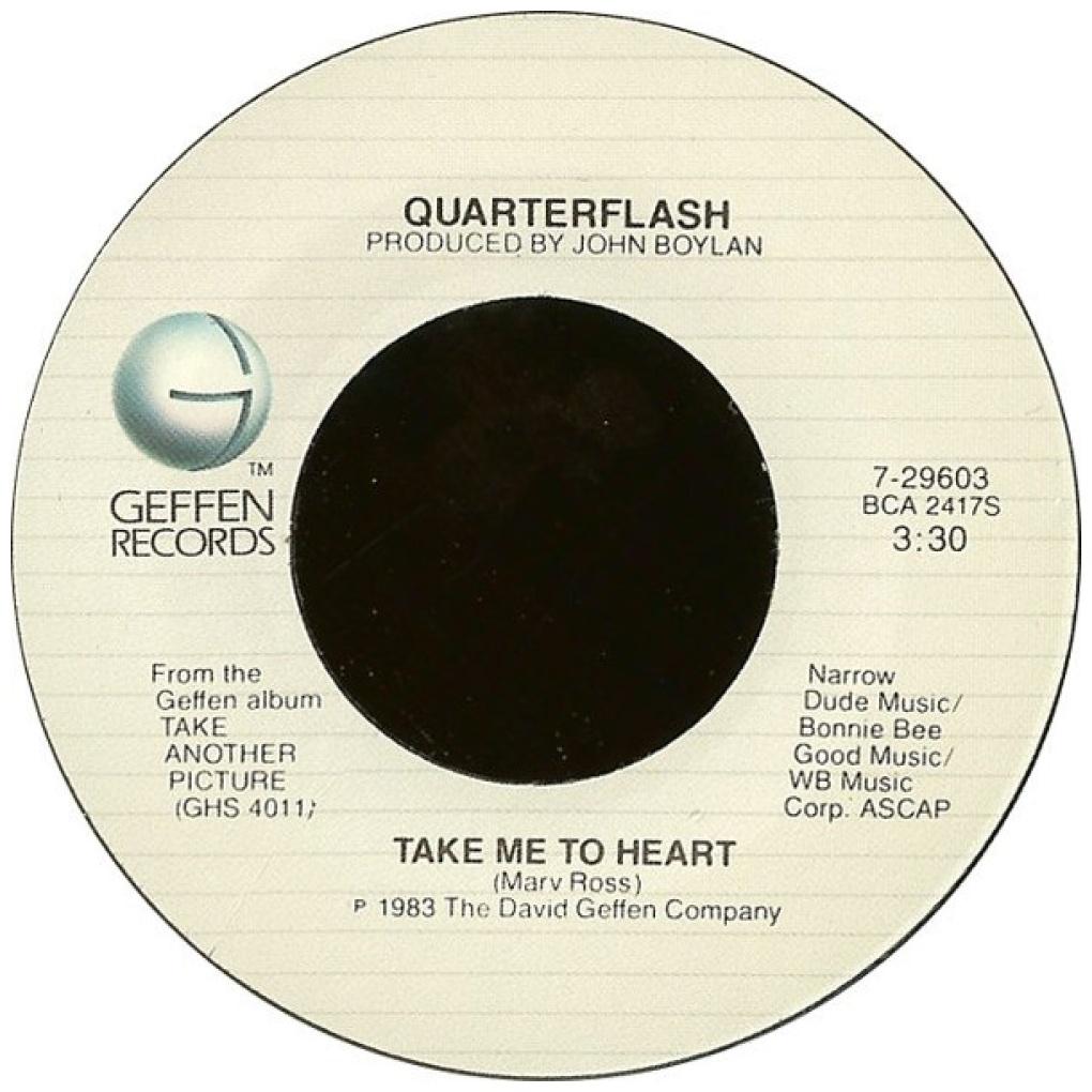 QUARTERFLASH - TAKE ME TO HEART | 7" SINGLE USADO