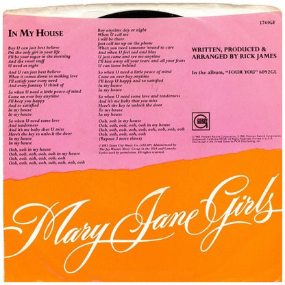 MARY JANE GIRLS - IN MY HOUSE | 7" SINGLE USADO