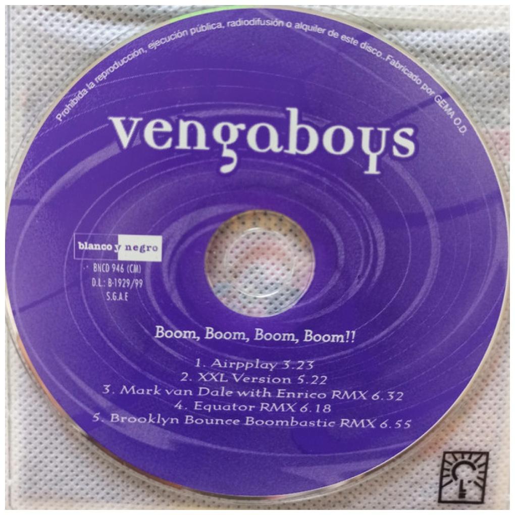 VENGABOYS - BOOM, BOOM, BOOM, BOOM!! (CD MAXI) | CD