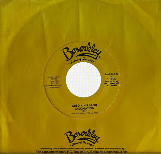 GREG KIHN BAND - JEOPARDY | 7   SINGLE VINILO USADO