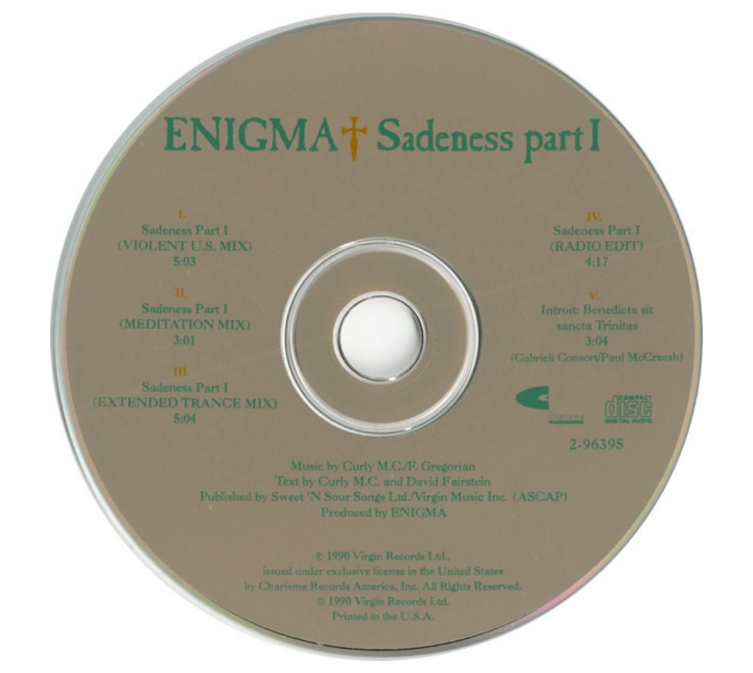 ENIGMA - SADENESS PART I | CD SINGLE