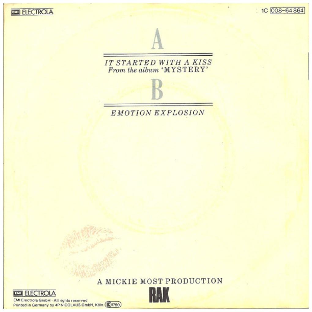 HOT CHOCOLATE - IT STARTED WITH A KISS | 7" SINGLE USADO