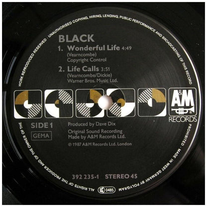BLACK - WONDERFULL LIFE | 12'' MAXI SINGLE USADO
