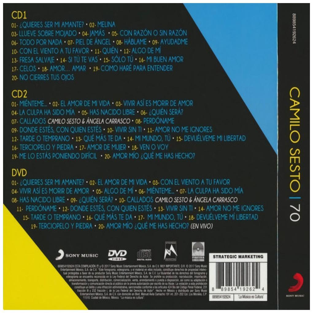 CAMILO SESTO  - CAMILO 70 (2CD+DVD) | CD