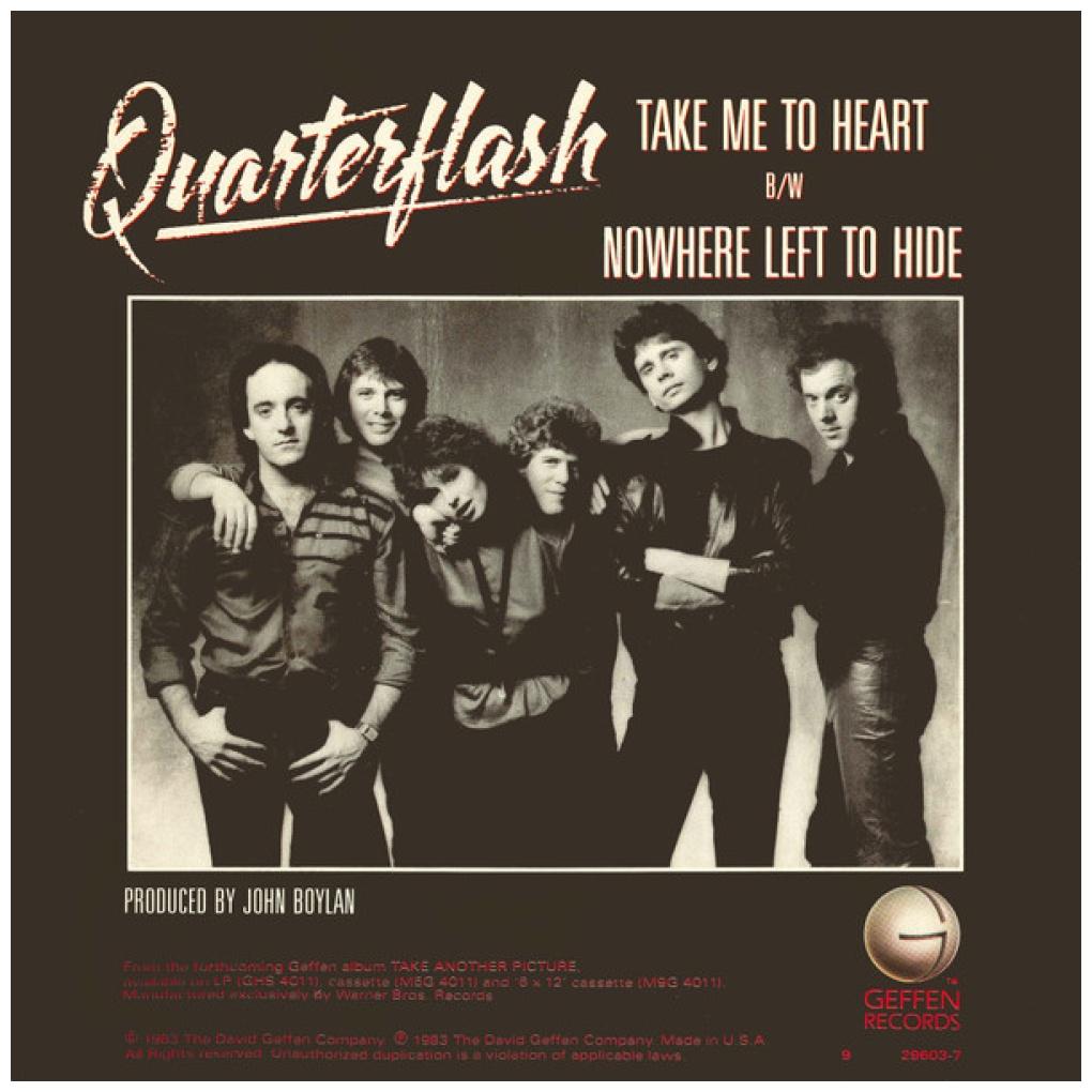 QUARTERFLASH - TAKE ME TO HEART | 7" SINGLE USADO