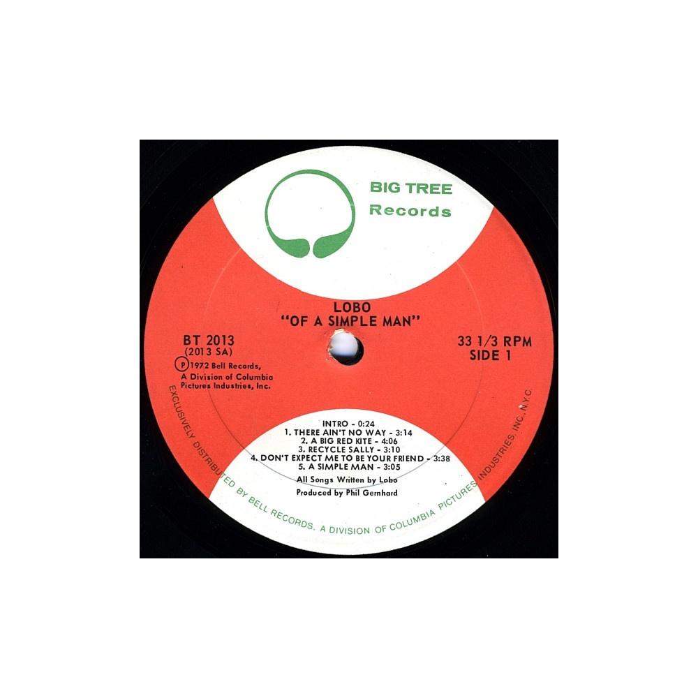 LOBO - OF A SIMPLE MAN  | VINILO USADO