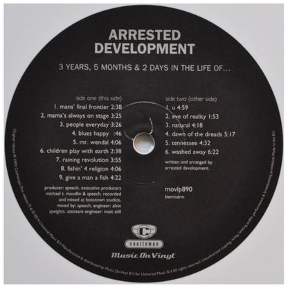ARRESTED DEVELOPMENT - 3 YEARS, 5 MONTHS | VINILO
