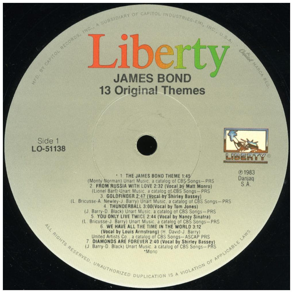 JAMES BOND 007 - 13 ORIGINALS THEMES | VINILO USADO