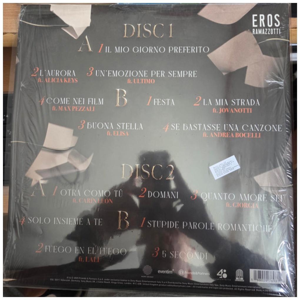 EROS RAMAZZOTTI - UNA HISTORIA IMPORTANTE & DUOS GRANDES EXITOS (2LP) (EN ESPAÑOL) | VINILO