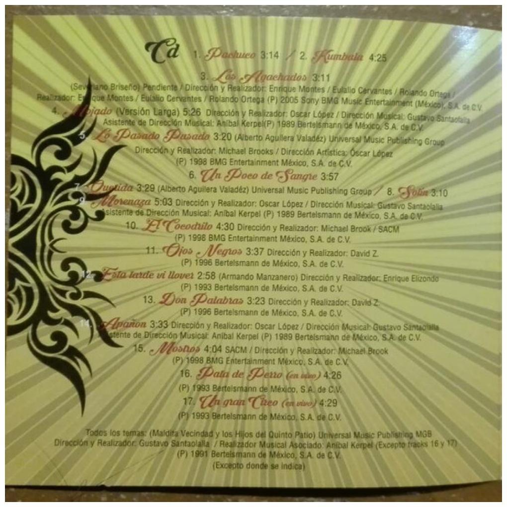 MALDITA VECINDAD Y LOS HIJOS DEL QUINTO PATIO - A 30 ANOS (CD+DVD) | CD