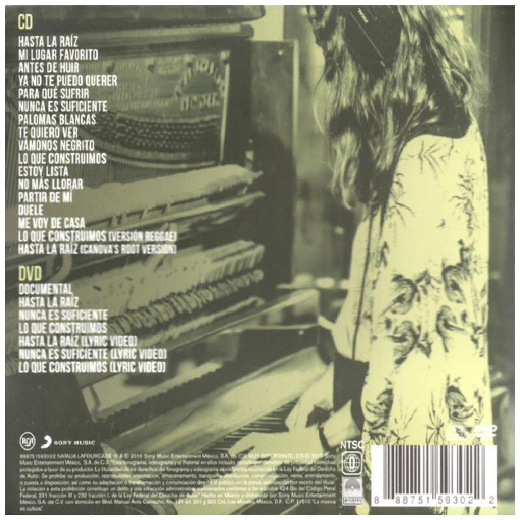 NATALIA LAFOURCADE - HASTA LA RAIZ (CD+DVD) | CD