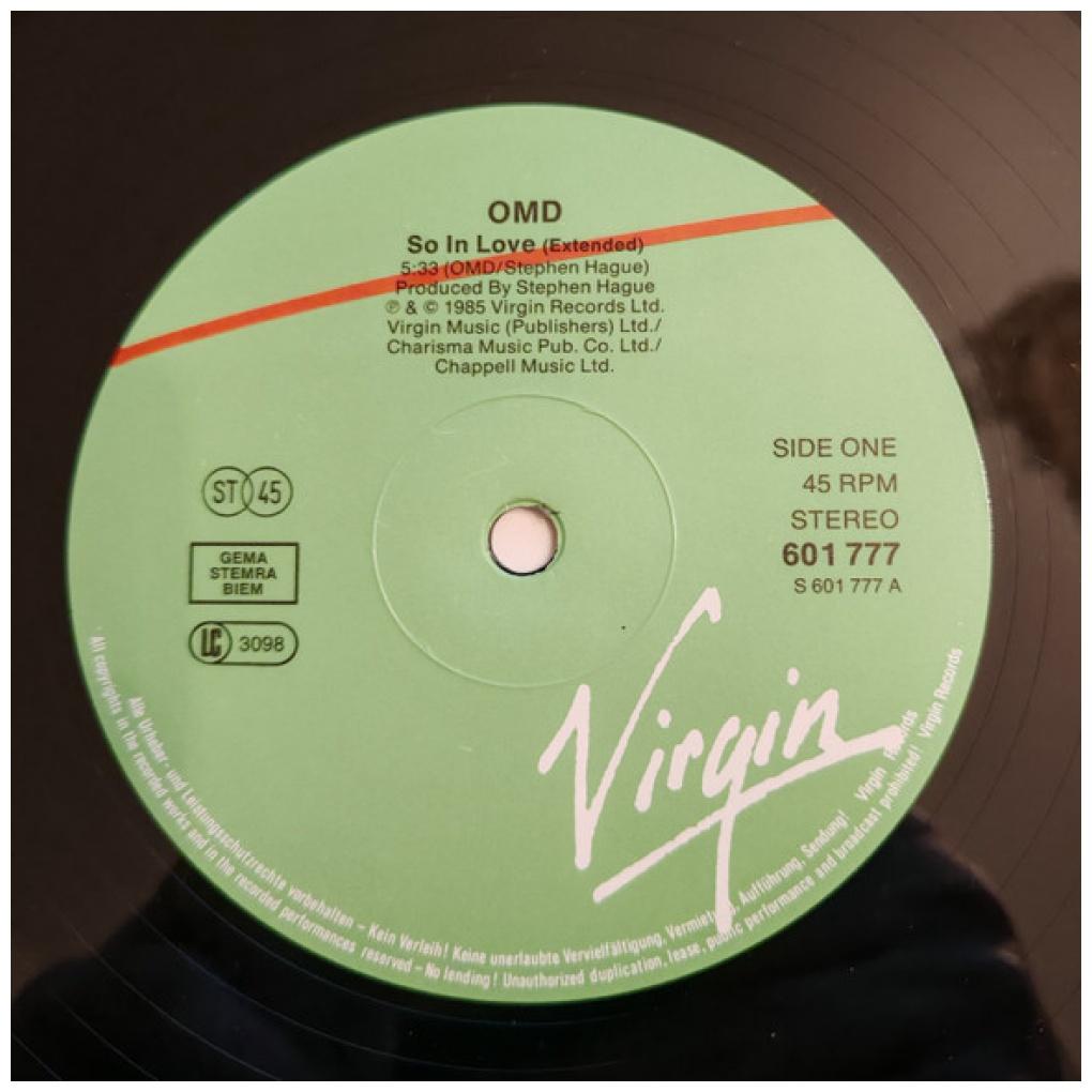 ORCHESTRAL MANOEUVRES IN THE DARK - SO IN LOVE | 12'' MAXI SINGLE USADO