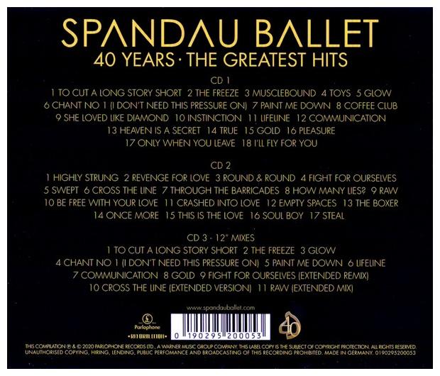 SPANDAU BALLET - 40 YEARS: THE GREATEST HITS (3CD) | CD