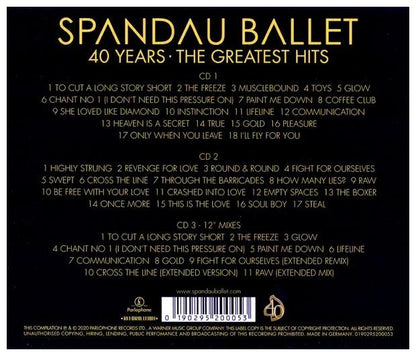 SPANDAU BALLET - 40 YEARS: THE GREATEST HITS (3CD) | CD