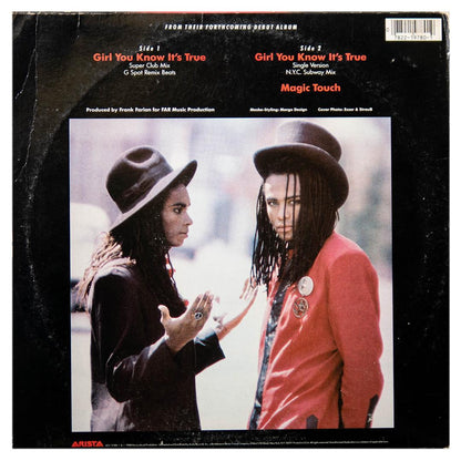 MILLI VANILLI - GIRL YOU KNOW IT S TRUE | 12" MAXI SINGLE USADO