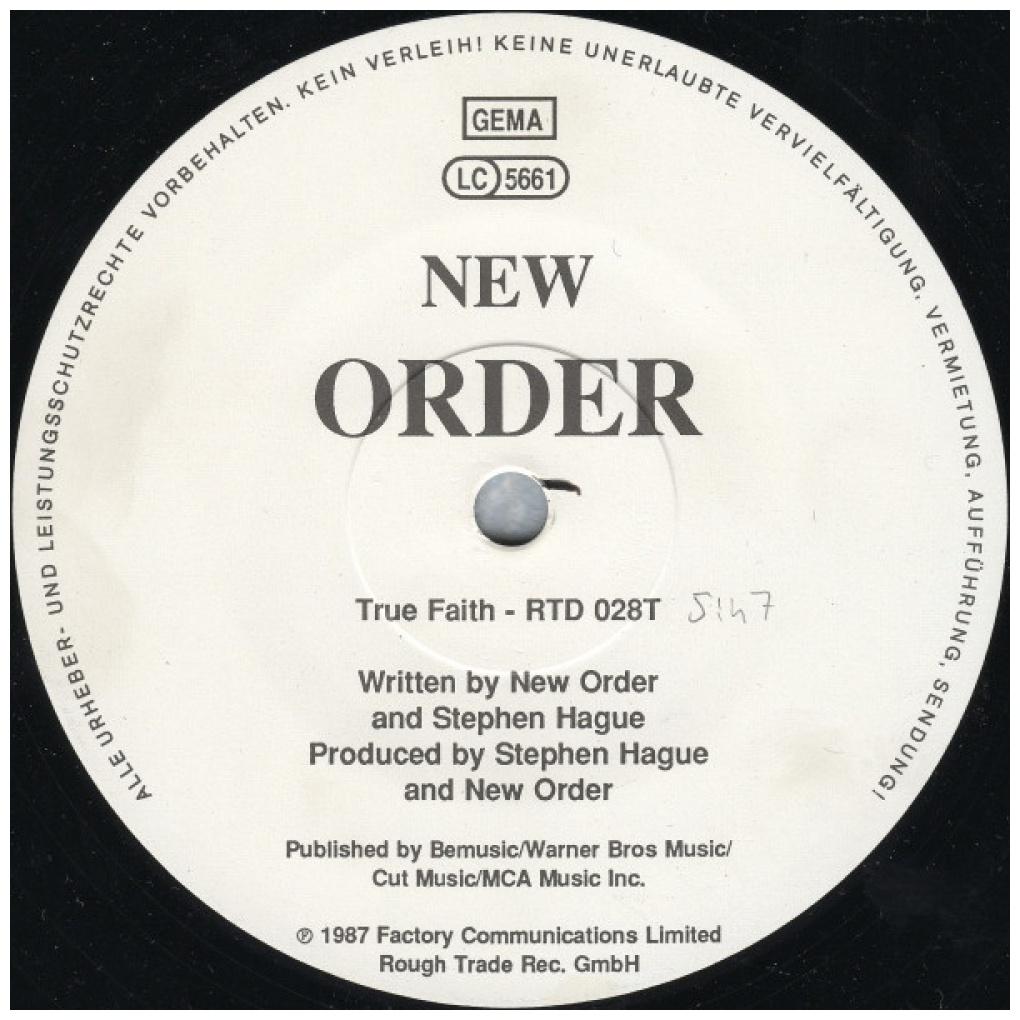 NEW ORDER - TRUE FAITH | 12'' MAXI SINGLE USADO