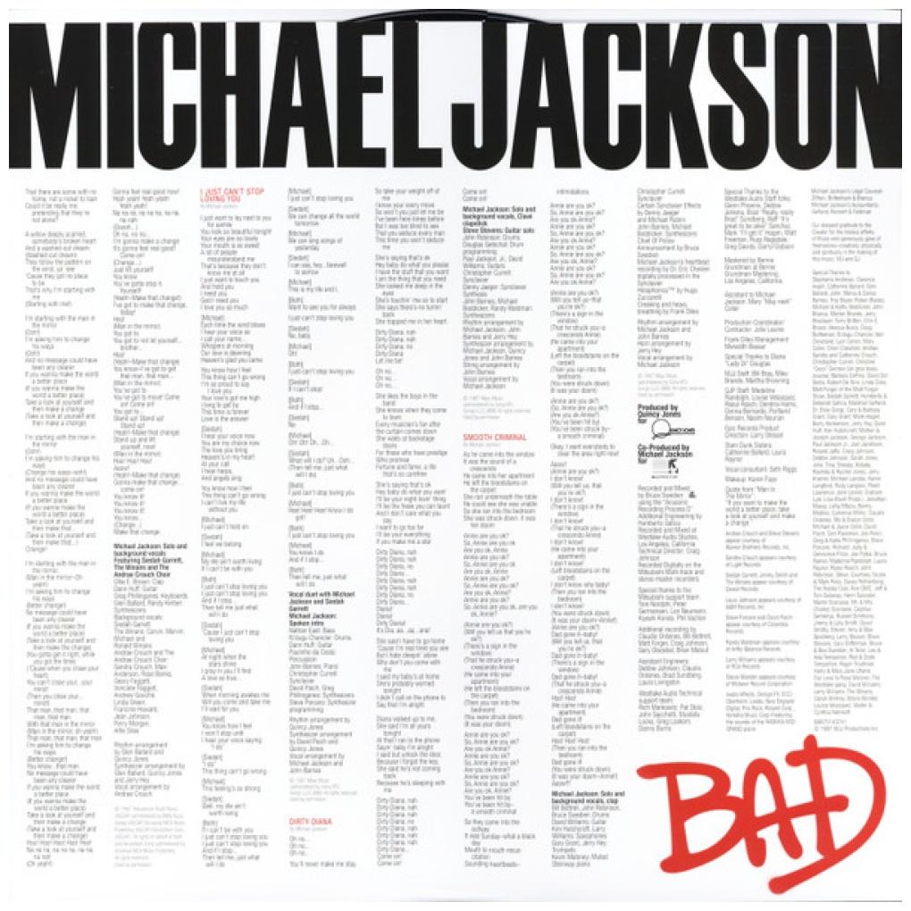 MICHAEL JACKSON - BAD | VINILO