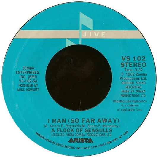 A FLOCK OF SEAGULS - I RAN (SO FAR AWAY) (PROMO COPY) | 7" SINGLE USADO