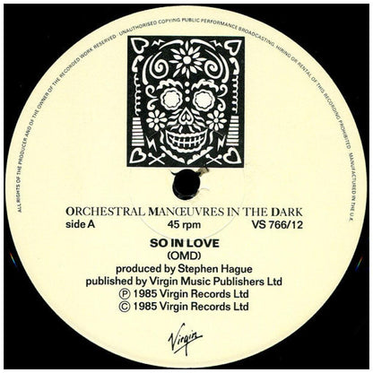 ORCHESTRAL MANOEUVRES IN THE DARK - SO IN LOVE | 12'' MAXI SINGLE USADO