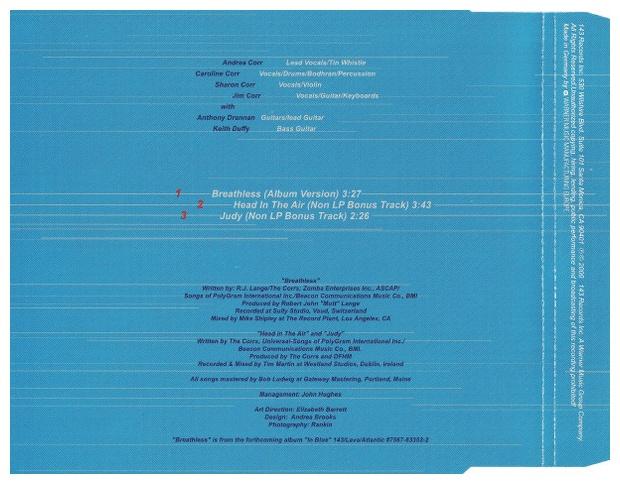 CORRS - BREATHLESS | CD SINGLE USADO