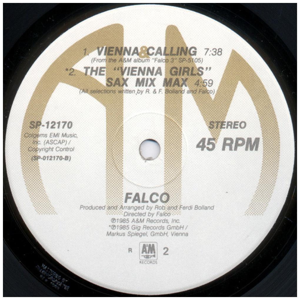 FALCO - ROCK ME AMADEUS/VIENNA CALLING | 12'' MAXI SINGLE USADO