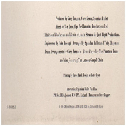 SPANDAU BALLET - BE FREE WITH YOUR LOVE | 12'' MAXI SINGLE USADO