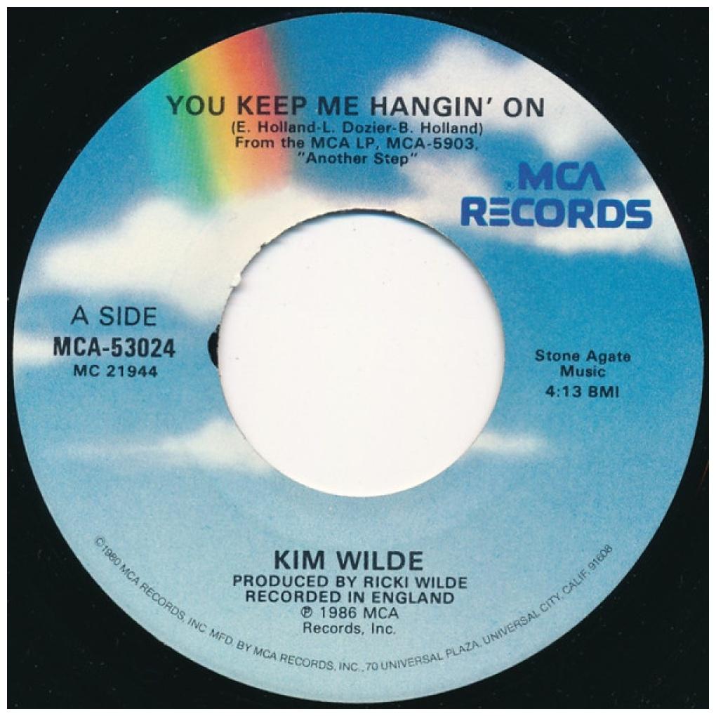 KIM WILDE - YOU KEEP ME HANGIN' ON | 7" SINGLE USADO