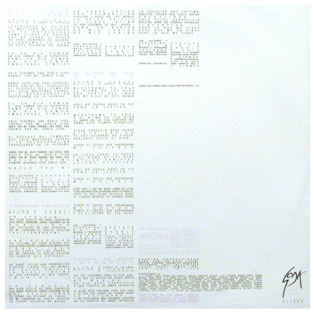 SODA STEREO - DOBLE VIDA | VINILO