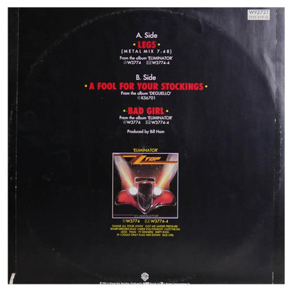 ZZ TOP - LEGS | 12" MAXI SINGLE USADO