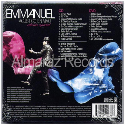 EMMANUEL - ACUSTICO EN VIVO (CD+DVD) | CD