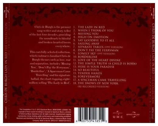 CHRIS DE BURGH - LADY IN RED: THE COLLECTION | CD