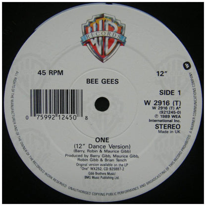 BEE GEES - ONE | 12'' MAXI SINGLE USADO