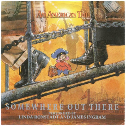 LINDA RONSTADT & JAMES INGRAM - SOMEWHERE OUT THERE | 7" SINGLE USADO