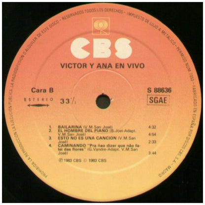 VICTOR MANUEL Y ANA BELEN - EN VIVO (2LP) | VINILO USADO
