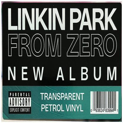 LINKIN PARK - FROM ZERO (TRANSPARENT PETROL VINYL) | VINILO