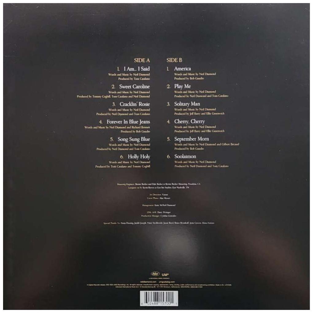 NEIL DIAMOND - ALL TIME GREATEST HITS (2LP) (USA EDITION 2025) | VINILO USADO