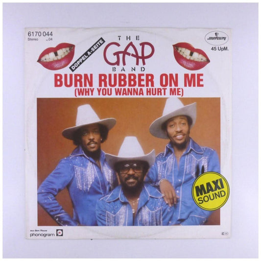 THE GAP BAND - BURN RUBBER ON ME | 12'' MAXI SINGLE USADO