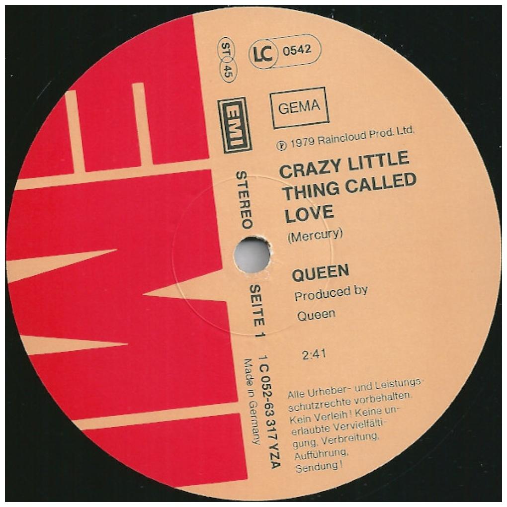 QUEEN - CRAZY LITTLE THING CALLED LOVE | 12" MAXI SINGLE VINILO USADO
