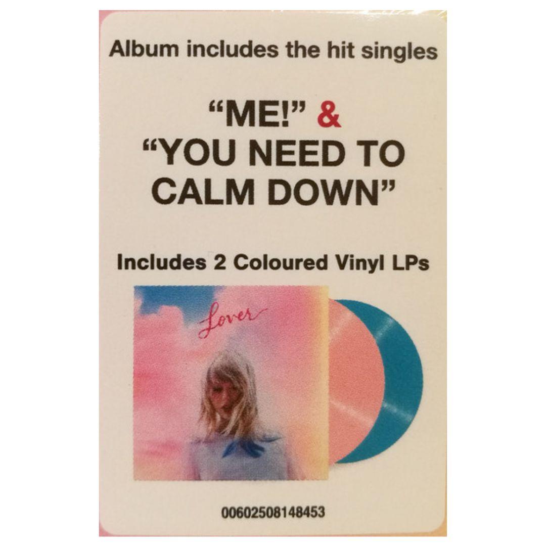 TAYLOR SWIFT - LOVER (2LP) (2 COLOURED VINYL) | VINILO