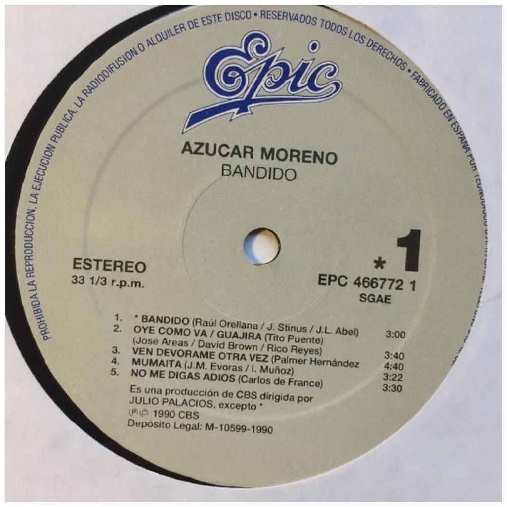 AZUCAR MORENO - BANDIDO | VINILO USADO