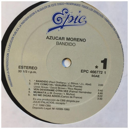 AZUCAR MORENO - BANDIDO | VINILO USADO