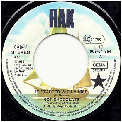 HOT CHOCOLATE - IT STARTED WITH A KISS | 7" SINGLE USADO