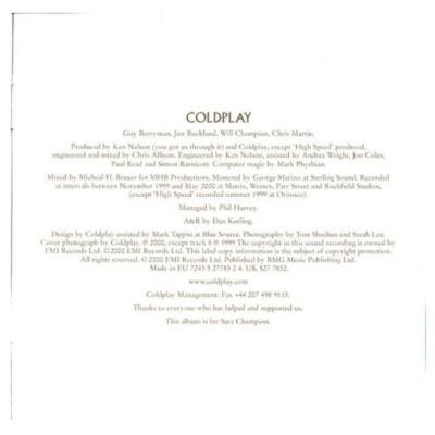 COLDPLAY - PARACHUTES | CD
